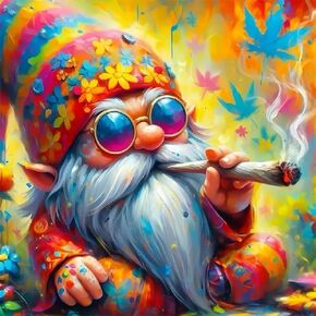 JFYHAB 5D Gnome Diamond Painting Kits for Adults Beginners,DIY Full Drill Round Diamond Art Kits Full,Paint by Diamonds Dot Gem Art Crystal Easy,Home Wall Decor 12 X 12 Inch