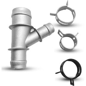 Upgraded Aluminum Radiator Coolant Hose Y Connector Coolant Hose Junction 47157 Compatible with Chevrolet 1999-2013 Silverado Suburban Tahoe Avalance For GMC Sierra Yukon For Cadillac Escalade