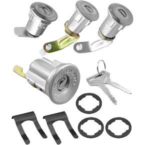 Ignition Lock Cylinder Kit Fit for Toyota Land Cruiser 40 Series 1969-1986 Replace 69005-90316 6900590316 Ignition Switch Lock Cylinder Kit with Key