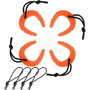 Door jam for First Responder，Law Enforcement Gear with Reflective Rope，Door Wedge for Firefighter Tools， Police Gear (4 PCS，Orange)