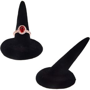 Honbay 2PCS Black Velvet Finger Ring Display Stand Organizer Stand