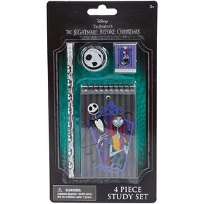 Nightmare Before Christmas Jack and Sally 4 Piece Study Set