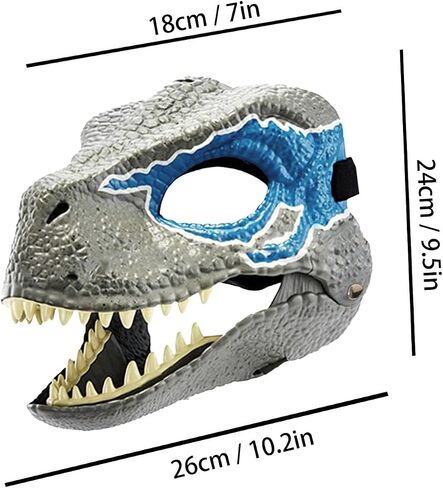 Dinosaur Mask Moving Jaw Masks Tyrannosaurus Rex Mask Dino Mask with Moving Jaw Halloween Masquerade Mask in Saudi Arabia
