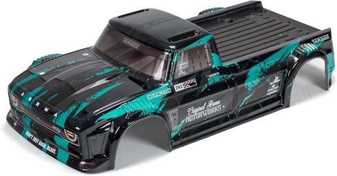 ARRMA 1/8 Finished Body, Black/Teal: Infraction, ARA414008 in Saudi Arabia
