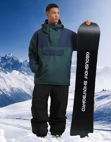 GSOU SNOW Men Ski Jacket Snowboard Snow Coat Warm Winter Waterproof Mountain Hooded in Saudi Arabia