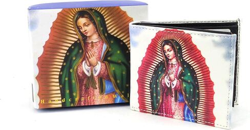 Leather Impressions Christian Gifts For Men - Bifold Wallet With 2 Flip Up ID Windows, 2 Inner Slots, 2 Billfold Pockets & 7 Card Slots - Classic Personalized Bible Wallet With Gift Box (St. Jude) in Kuwait