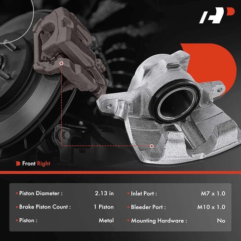 A-Premium Disc Brake Caliper Assembly Compatible with Select Volkswagen and Audi Models - For Jetta, Passat, Quantum, Golf, Golf, Derby, Cabrio and more - Front Side in Saudi Arabia