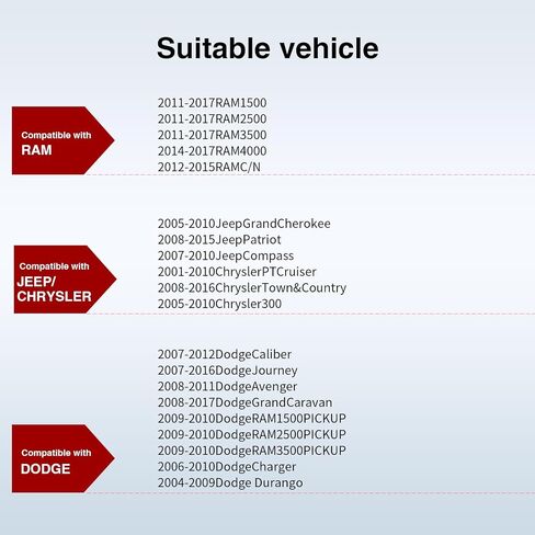 Windshield Washer Nozzles Kit, Replacement for Chrysler, Dodge, Jeep, Ram - OTUAYAUTO Washer Jet and Fluid Hose with Connector in Saudi Arabia