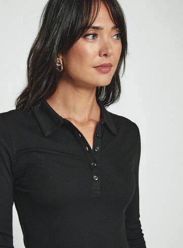 WOSALBA Womens Polo Shirts Fall Clothes for Women Lapel Collared V Neck Long Sleeve Tee Shirt in Saudi Arabia
