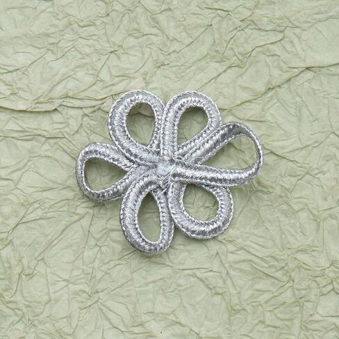 5 Pairs Chinese Knots Frog Buttons Closure Sewing Fasteners Polyester Vintage Closure for Sweater Cloak Coats Scarf Cardigan Costumes Outfit Crafting Cheongsam (Grey) in Kuwait