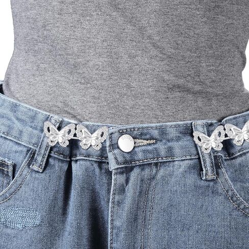Butterfly Buttons Tightener,Detachable Loose Pant Waist Reduction Buckles Waist Cincher Clip, No Sewing in Saudi Arabia