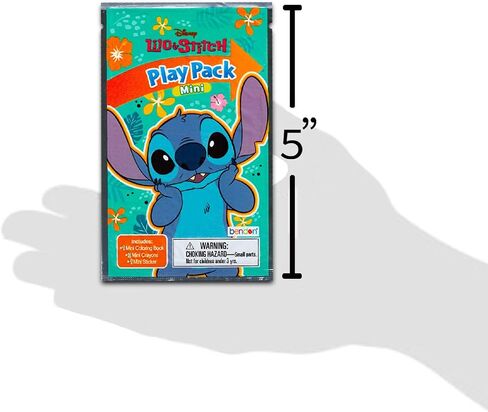 Disney Lilo and Stitch Mini Party Favors Set for Kids - Bundle with 24 Mini Stitch Grab n Go Play Packs with Coloring Pages, Stickers and More (Lilo and Stitch Birthday Party Supplies) in Saudi Arabia