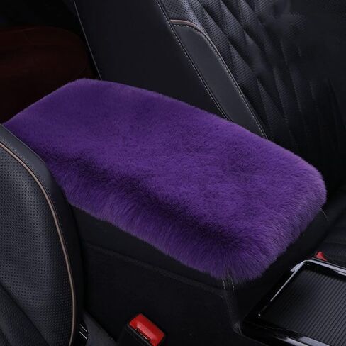 1 Set 6 Pcs Fluffy Car Steering Wheel Cover & Seat Belt Shoulder Pads & Handbrake Cover & Gear Shift Cover Set & Seat Belt Shoulder Pads Faux Wool Universal Fit Car Interior Accessories (Blue) in Saudi Arabia