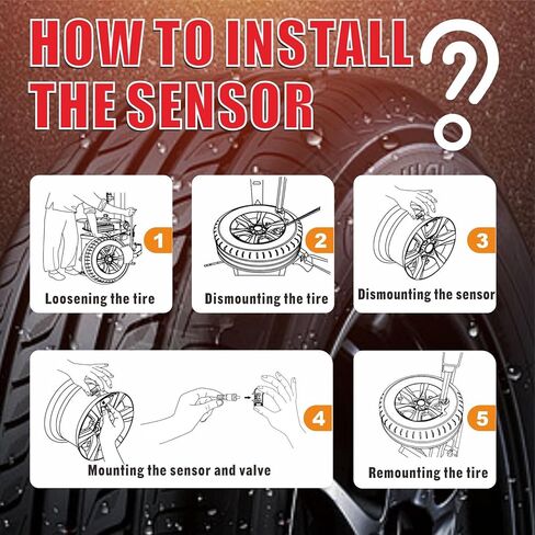 10 قطع من أجهزة استشعار TPMS، 2 في 1 تردد مزدوج 315 ميجا هرتز + 433 ميجا هرتز، مستشعر نظام مراقبة ضغط الإطارات على مستوى OE قابل للبرمجة عالميًا، صمامات معدنية مثبتة، مناسبة لـ 98% من المركبات في جميع أنحاء العالم in Kuwait
