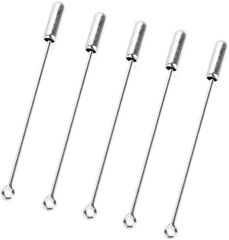 NX Garden 20pcs Copper Brooch Metal Stick Pin DIY Handmade Jewelry Findings Long Needle Eye Pin for Lapel Scarf Hat Safety Pins with Stopper Ends Bronze Tone in Saudi Arabia