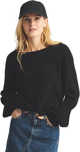 سترة نسائية خفيفة الوزن من الكشمير ذات وجهين ورقبة واسعة in Kuwait