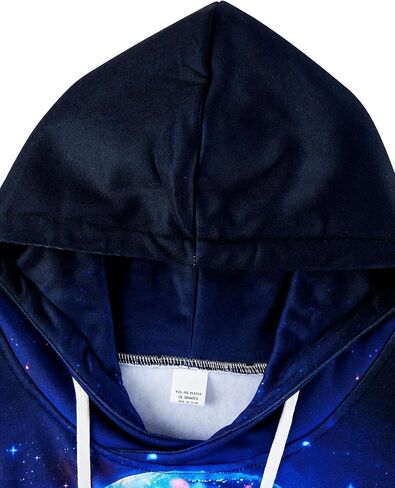 RAISEVERN Hoodies for Men Women 3D Graphic Fleece Sweatshirts Pullover Novelty Cool Funny Hoody Hooded With Pockets in Saudi Arabia