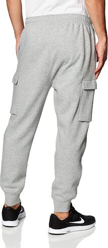 Nike Big & Tall NSW Club Pants Cargo رمادي داكن هيذر/فضي غير لامع/أبيض 4XL in Saudi Arabia