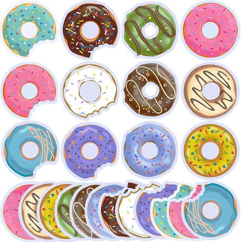 60 Packs Donut Sticky Notes Cute Self Sticky Notes Kawaii Donut Party Favor Funny Sticky Notepads for Students Donut Office Supplies Classroom Gift Candy Bag Filling, 12 Styles in Saudi Arabia