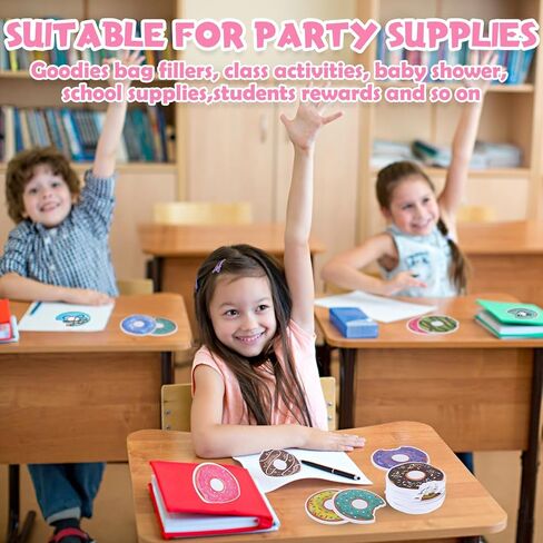 60 Packs Donut Sticky Notes Cute Self Sticky Notes Kawaii Donut Party Favor Funny Sticky Notepads for Students Donut Office Supplies Classroom Gift Candy Bag Filling, 12 Styles in Saudi Arabia