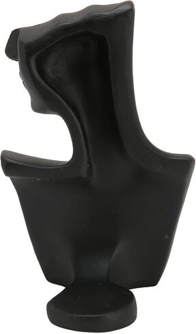 Black Resin Necklace Jewelry Display Bust Elegant Stand Necklace Display Mannequin Bust for Necklaces, Earrings, Pendants, Clear View for Showcase with Strong Resin Material in Saudi Arabia