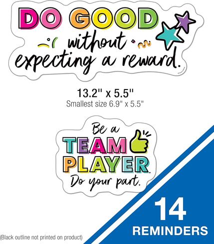 75 Pcs. Carson Dellosa Kind Vibes Classroom Bulletin Board Set, Includes Choose Kindness Header with Inspirational Classroom Poster and Colorful Heart Bulletin Board Cutouts in Kuwait