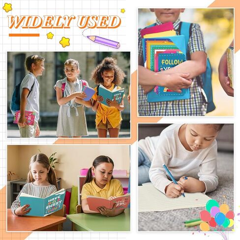 60 Pcs Collar Back to School Notebooks Inspirational Mini Pocket Notepads Cute Pastel Notebook Motivational Notebooks Portable Journals for Kids Students School Office Supplies Party Favors Gifts in Saudi Arabia