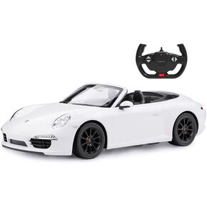 Official Licensed Porsche Carrera S RC Cars 1:12 Scale Model Sports Car w/Headlights Gift Ideas Birthday for Boys Girls White