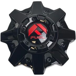 Fuel Offroad Wheels 1002-53GBQ Gloss Black with Red Logo and Black Rivets Center Cap