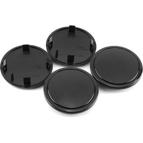 4PCS Wheel Center Caps 69MM 2.72Inch Center Caps for A3, A4, A5, A6, A7, Q3, S5, S6, S7, S8 Wheel Center Hub Caps Cover Black Rim Hub Caps Accessories, Replace 4B0601170A