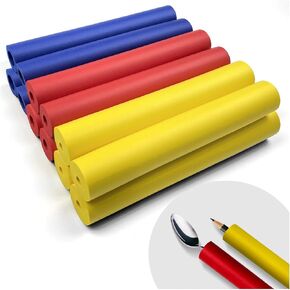 12pcs Foam Grip Tubing Adaptive Utensils Grip Tubing, Built up Grip Aid for Utensils, Tools and Pens for Elderly, Disabled, Arthritic, Handicapped