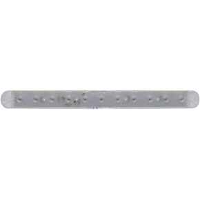 United Pacific 39775B 19 LED 12" Turn Signal Light Bar - Amber LED/Clear Lens