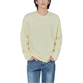 EDUARDO Men's T-Shirt Long-Sleeve Crew Neck Semi Over Relaxed Fit.