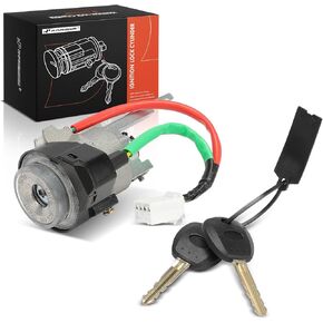 A-Premium Ignition Lock Cylinder with 2 keys Compatible with Kia & Hyundai Vehicles - Sedona 2007-2011, Entourage 2007, Replace# 819004DC00