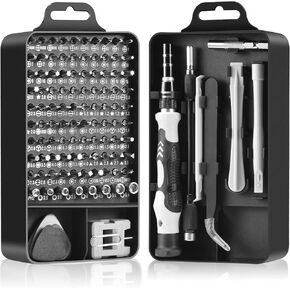 Precision Screwdriver Set, Professional Grade 115 in 1 Magnetic Repair Tool Kit for Electronics, Computer, iPhone, Laptop, Game Console, Watch, Eyeglasses, Modding, and DIY Projects