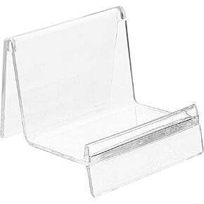 TOPBATHY 5pcs Transparent Wallet Display Stand Shop Wallet Display Racks Purse Holder Handbag Stand Jewelry Organizer Store Closet Desk