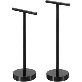 PATIKIL Earring Display Stands,2pcs Acrylic Earring Holder Earring Stands Storage Organizer Necklace T Rack for Jewelry Photography Necklace,Transparent