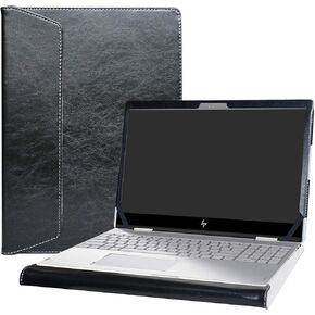 Alapmk Protective Case for 15 inch MacBook Pro 15 (A1398) 2012-2015 & 15.6 inch HP Envy X360 15 15-cnXXXX 15m-cnXXXX 15-cpXXXX 15m-cpXXXX Laptop[Not fit Envy X360 15 15-apXXX 15-bqXXX 15-bpXXX],Black