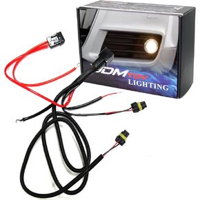 iJDMTOY 9005 9006 9145 H10 Relay Wiring Harness Compatible with Automtive Driving Light, Running/DRL, Fog Light, Retrofit, Off-Road Lighting, etc