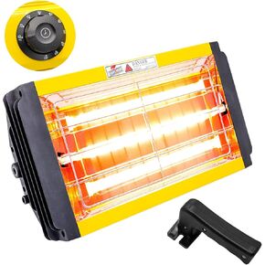MFUZOP Portable Infrared Coating Curing lamp with Bracket 1000W 110V Short Wave Infrared Paint Heater Lamp, Movable and Height Adjustable Curing lamp