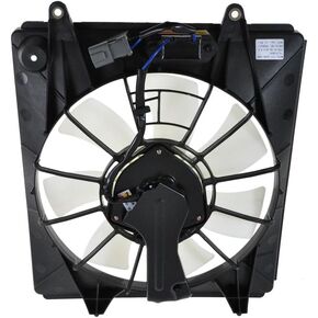 TRQ A/C Condenser Cooling Fan Assembly Compatible with 2007-2009 Honda CR-V HO3120102
