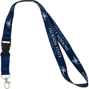 Desert Cactus Jackson State University Lanyard Tigers Car Keys ID Badge Holder Keychain Detachable Breakaway Snap Buckle (Blue)