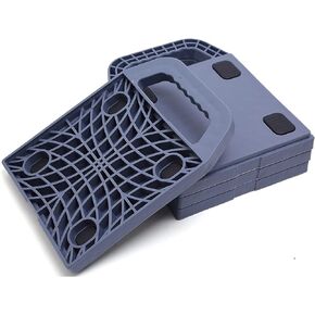 GarfatolRv Large RV Jack Pads with Built-in Handle Prevent Jacks from Sinking 11.8 Inch x 11.8 Inch Camper Jack Pads Blue (Pack of Two) in Kuwait