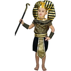 Kid's Egyptian Pharaoh Costume Boys Role-Play Egypt King Outfit