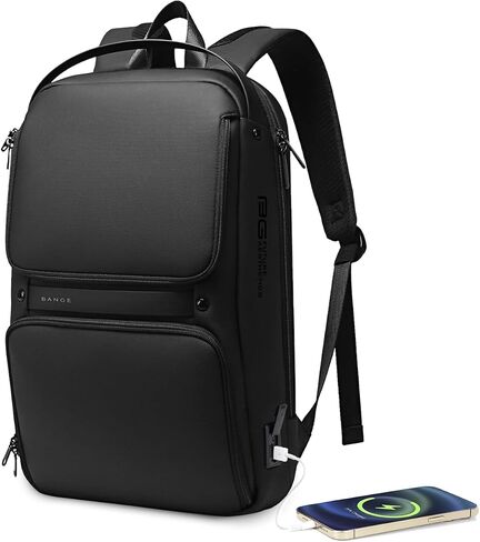 BANGE laptop backpack Smart backpack Can Hold 15.6 Inch Laptop Commute Backpack Carry on bag for men and women (Black) in Saudi Arabia