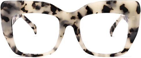 Zeelool Stylish Thick Cat Eye Glasses Frame with Clear Lens Charmaine ZOA01901 in Saudi Arabia