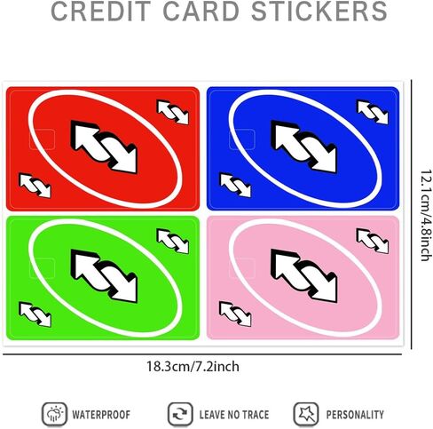 Moderock Credit Card Skin Slim Waterproof Anti Wrinkle Removable Vinyl Decals Debit Card Skin Stickers Cover... in Kuwait