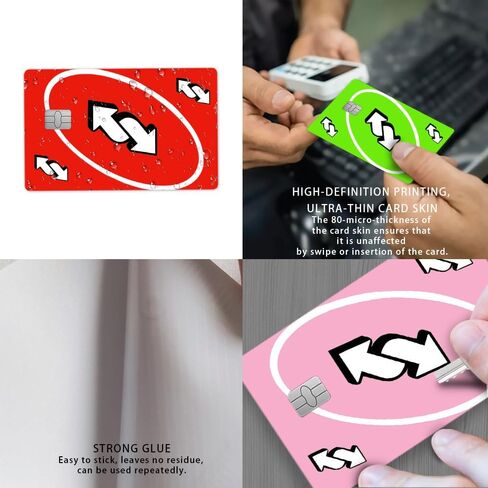 Moderock Credit Card Skin Slim Waterproof Anti Wrinkle Removable Vinyl Decals Debit Card Skin Stickers Cover... in Kuwait