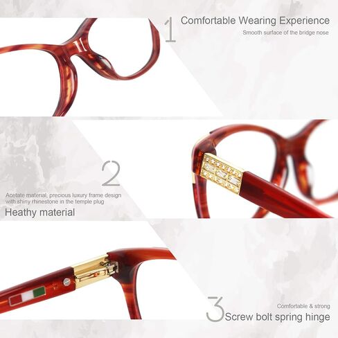 women eyeglasses stylish cateye non prescription with bling rhinestone glasses fashion eyeglasses in Saudi Arabia