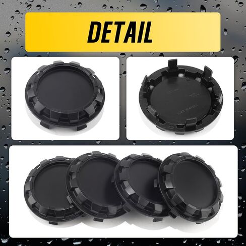 4Pcs 83mm(3.25in) Wheel Center Caps for GMC Chevy Cybertruck Wheel Rim Compatible with 07-13 Tahoe Silverado 05-13 Yukon Sierra Escalade Hub Caps,Inner 76mm(2.99in) Matte Black in Saudi Arabia